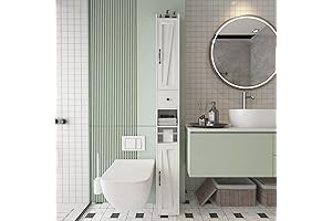 Skinny Bathroom Cabinet with Space-Saving Design