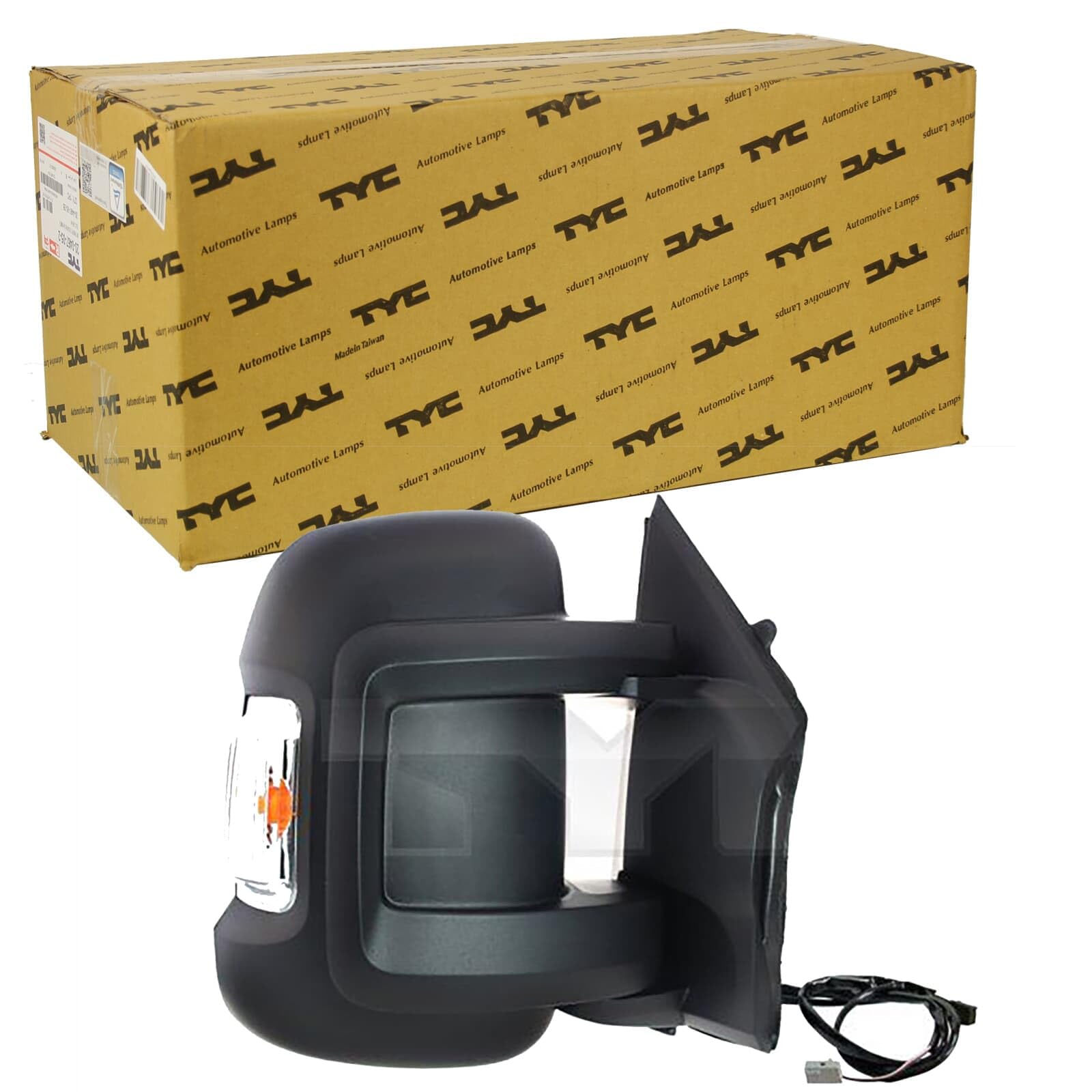 TYC 309-0176 Espejo retrovisor para ajuste elect. espejo convexo calefactable brazo corto de espejo izquierda Compatible con FIAT Ducato Camión de plataforma/Chasis 250, 290 Ducato Bus 250, 290