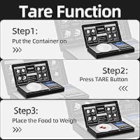 Vista 5 de Gram Scale- 500g Ultra-Precise Digital Scale 0.01 Gram Accuracy for Jewelry, Diamonds, Gold & Silver, Portable Pocket Scale with LCD Display, Tare