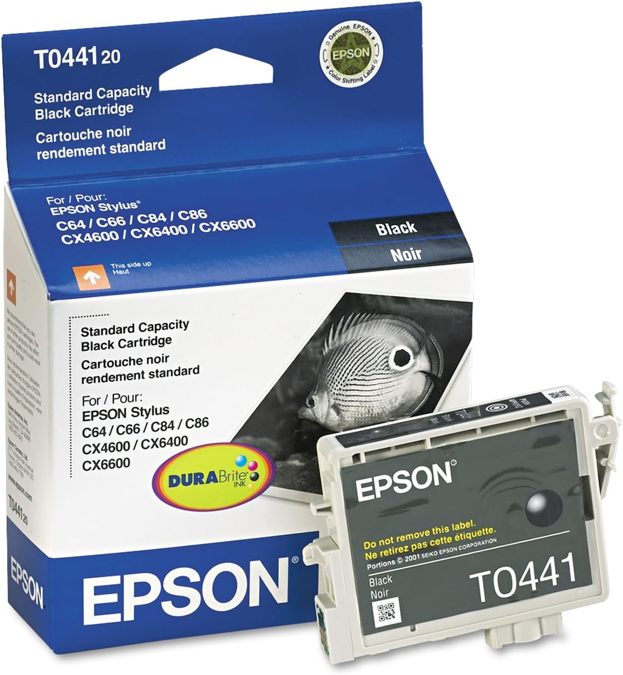 Epson DURABrite Standard Capacity Inkjet Cartridge (Black) (T044120)