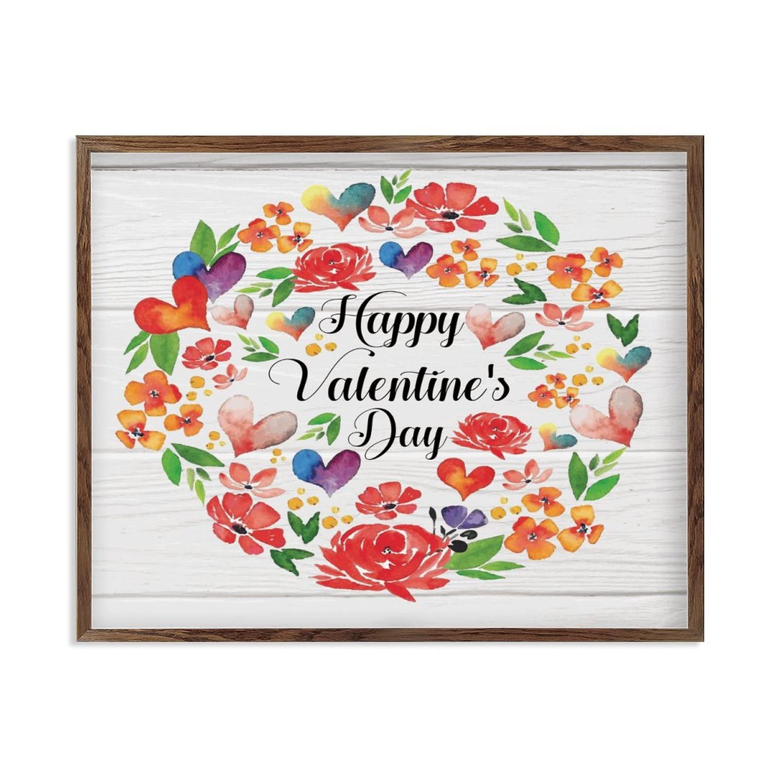 Mur extérieur vide ? Solutionnez-le avec notre plaque en bois encadrée Saint-Valentin