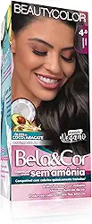 Coloração Bela&Cor Sem Amônia - 4.0 Castanho Médio