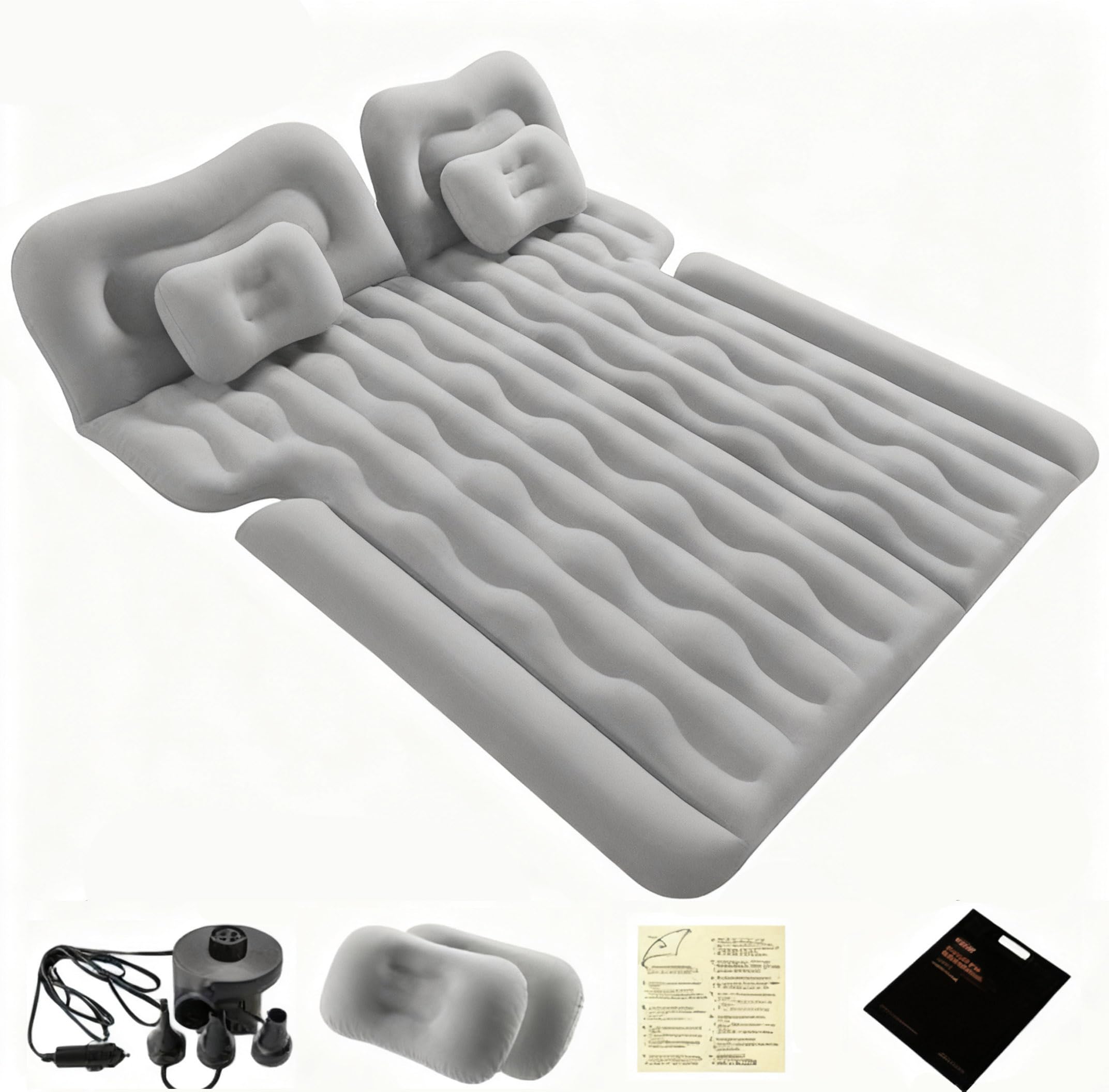 WEY&FLY SUV Air Mattress Car Air Mattress Travel Inflatable Mattress Camping Air Bed Dedicated Mobile Cushion Extended Outdoor for SUV Back Seat 4 Air Bags TCDM4.1