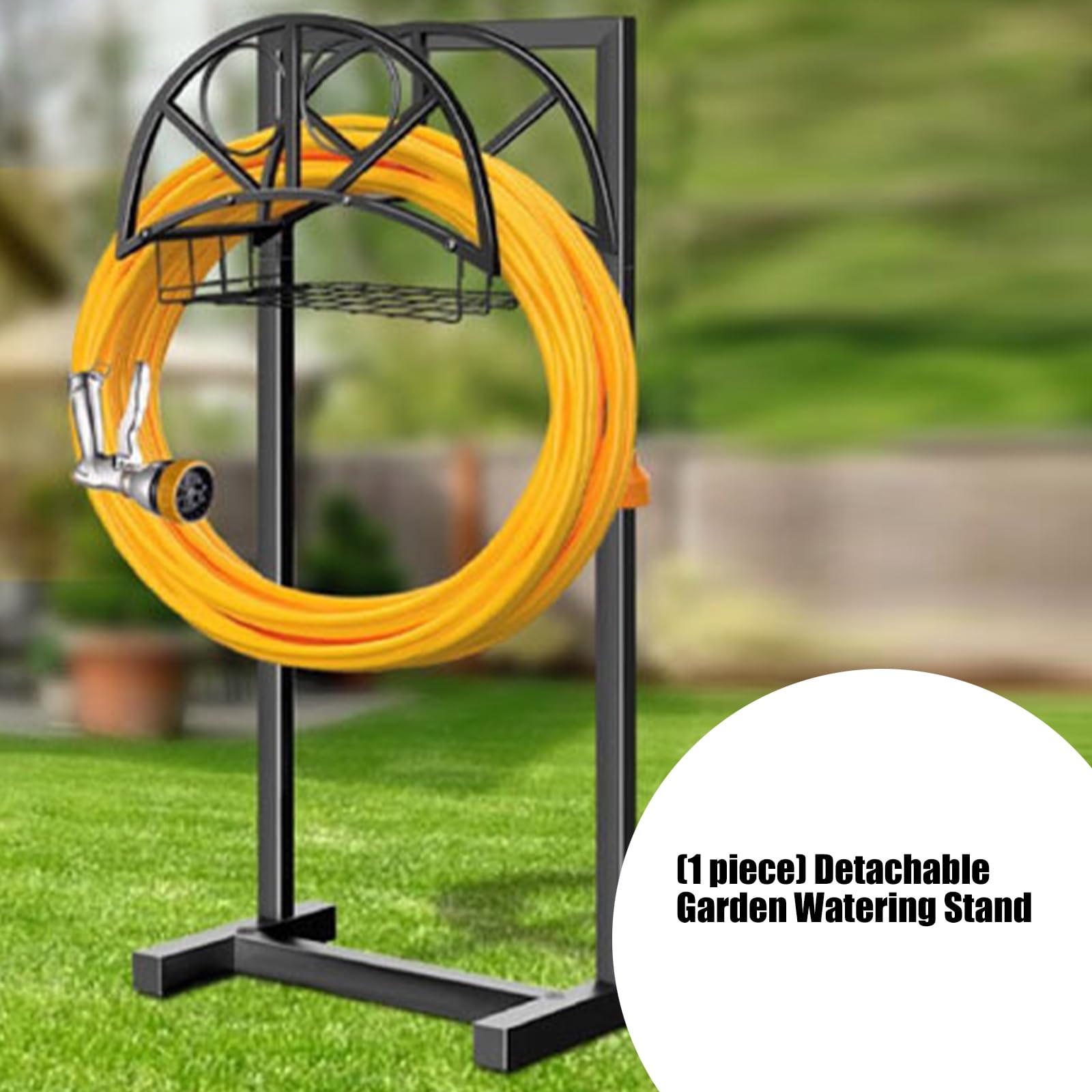 Supporto per Tubo da Giardino in Ferro Servizio con Base Ampia e picchetti a per Un ' organizzazione Stabile ' irrigazione Robusto Supporto per Tubo da Giardino