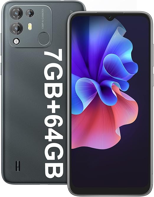 Blackview Unlocked Phones, A55 Pro, 4G Dual Sim Unlocked Cell Phones Android 11, 7GB+64GB/ 256GB Expandable, 6.528" HD Unlocked Smartphone, 4780mAh Battery, Face ID/Fingerprint Unlock T-Mobile Phone