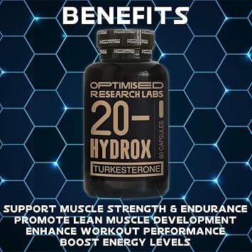 Turkesterone Uzbeck Ajuga Turkestanica Premium Grade Vegan Friendly High Strength Test Booster Capsules Muscle Builder 30 Day Supply Muscle Growth Recovery Support Adoptogenic
