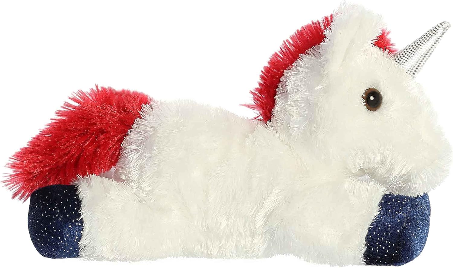 Aurora® Adorable Mini Flopsie™ Star Unicorn Stuffed Animal - Playful Ease - Timeless Companions - White 8 Inches - Image 4