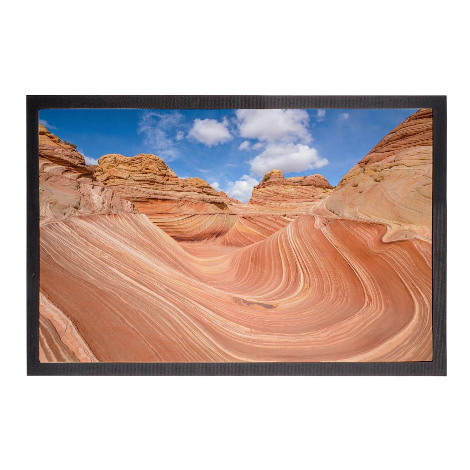 Paillasson The Wave Arizona motif desert rock dimensions 75x50cm