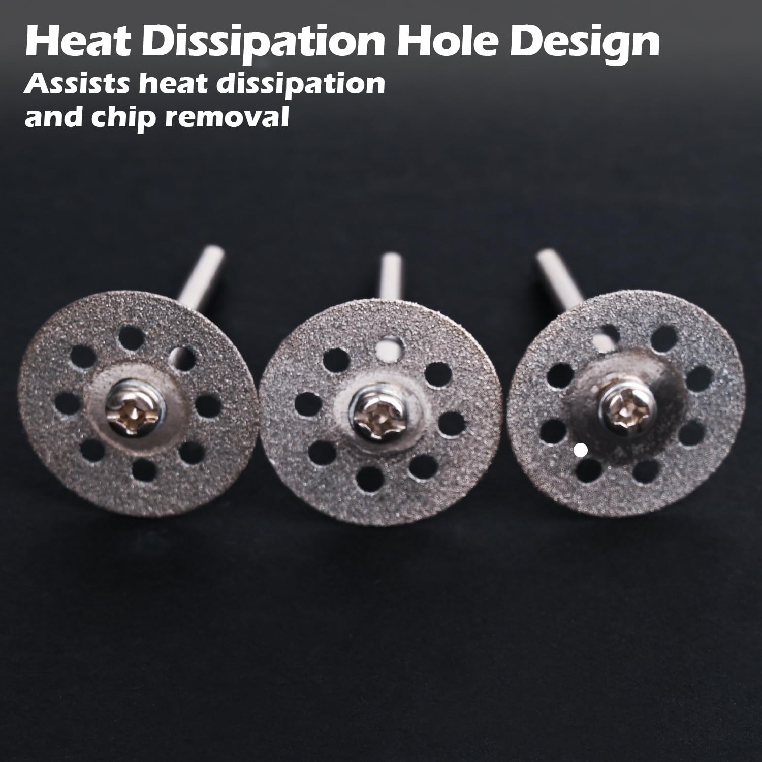 VLYX 545 Diamond Cutting Wheels (20PCS) + 3mm Mandrel (4PCS) for Rotary Tools - Image 3