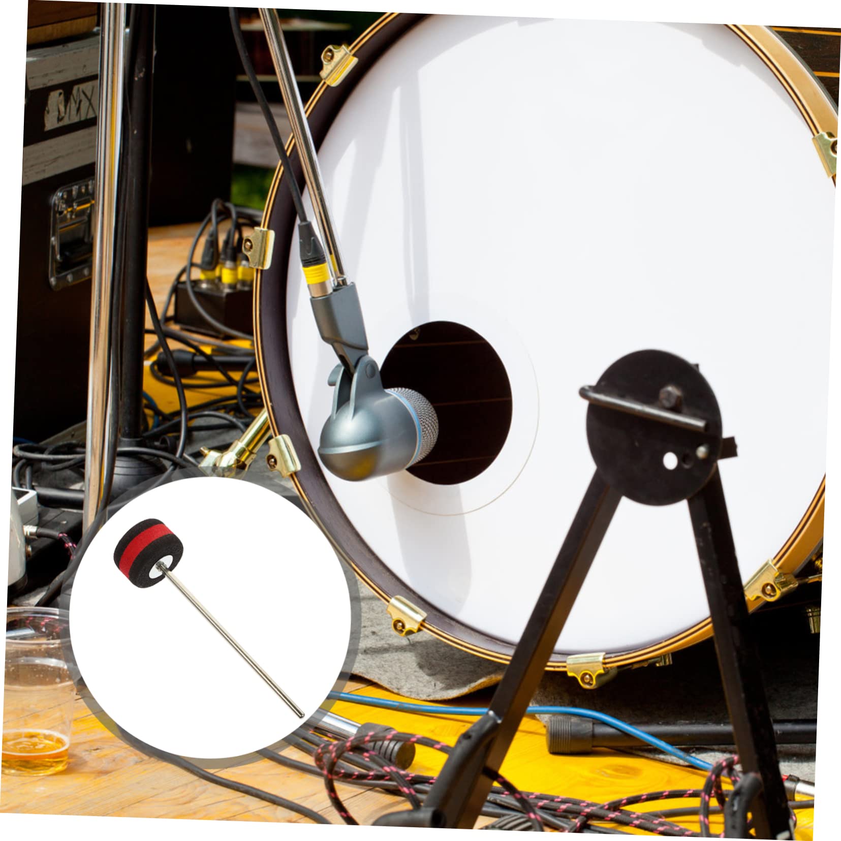 GALPADA Sturdy Metal Drum Kick Beater Replacement Part for Jazz Drum Pedal Wear Resistant Kick Drum Accessory Design