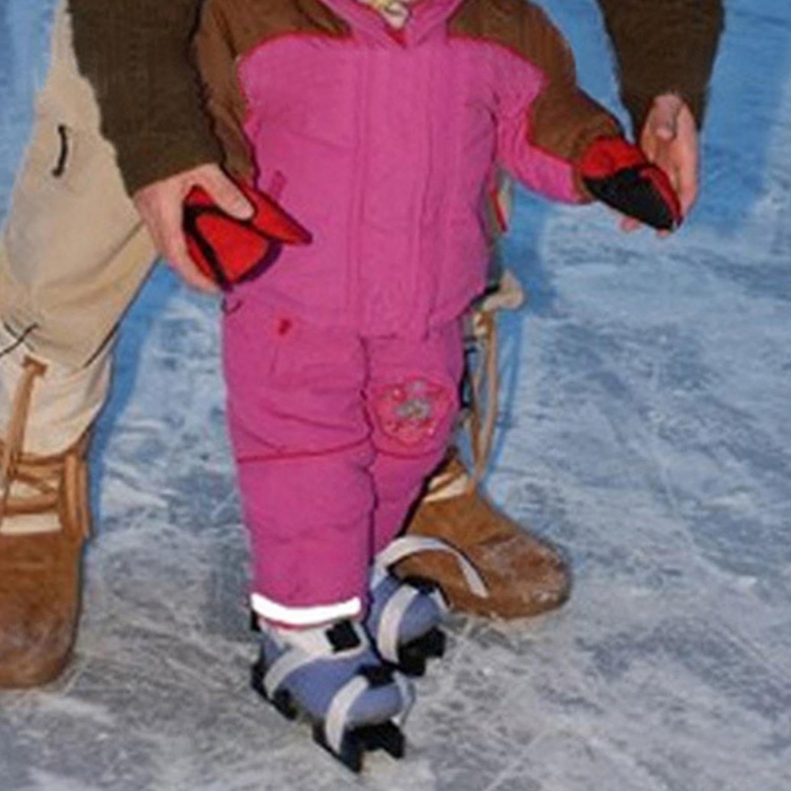 Patins à glace réglables pour tout-petits pour jeunes débutants, garçons et filles, bleu, 21,5 x 6 x 6,3 cm