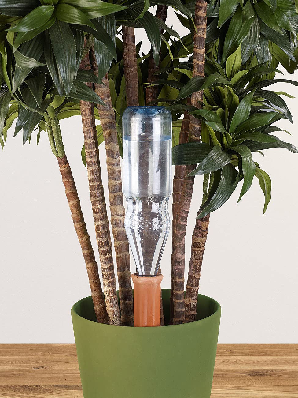 Royal Gardineer Bewässerung Topf: 12er-Set XL-Bewässerungs-Tonkegel für Glas- & PET-Flaschen bis 1 Liter (Bewässerungskegel Ton für Flaschen, Bewässerungssystem Ton, Wein)
