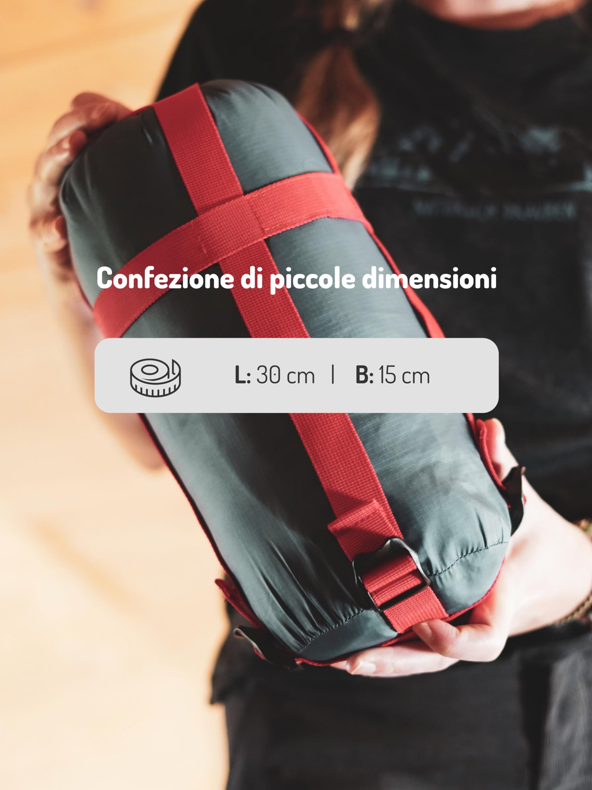 Lestra Sport Aporia Light Sacco A Pelo In Piumino D'Anatra - Trekking Ed Escursionismo - 210x80 Cm, 760g, Comfort 2°C