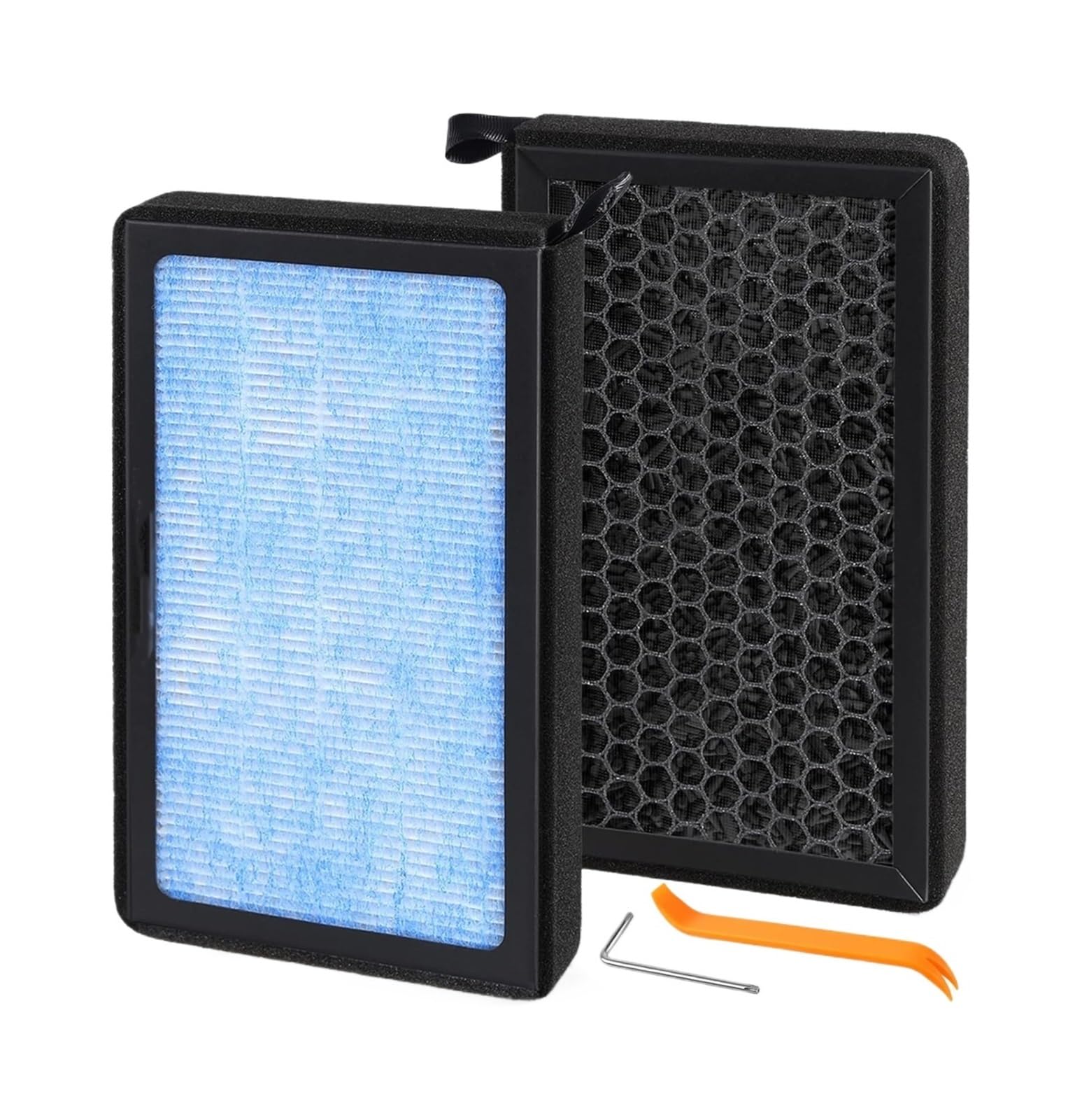 Atehden One Color Cabin Air Filter Cabin Filter Air Filter Fit For Tesla Model 3 Model Y 2017-2025 Hepa Activated Carbon Cabin Air Filter Replacement Accessories 2Pack