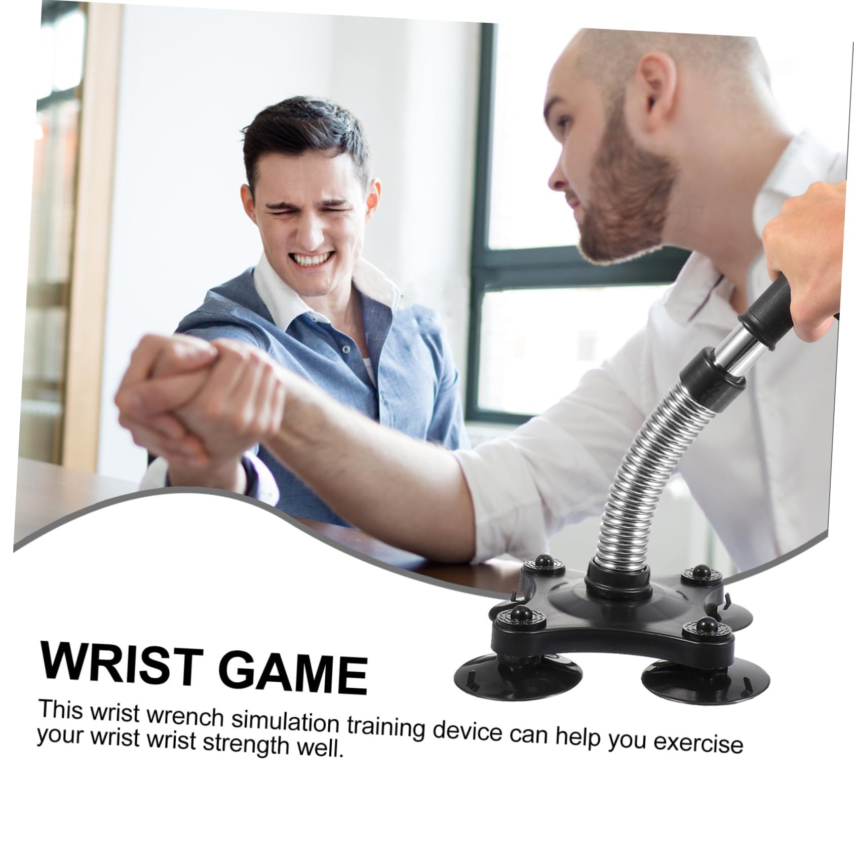 Attrezzo Power Wrist Nero per Allenare Polso, Avambraccio e Braccio