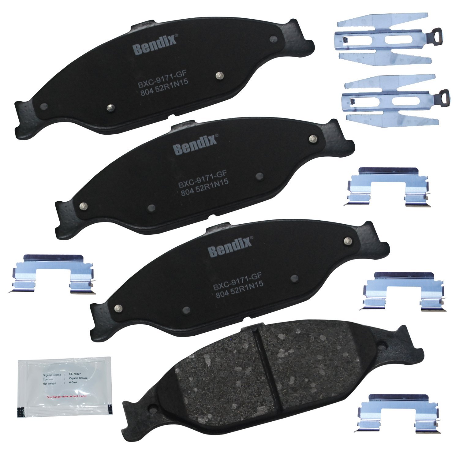 Bendix CFC804 Premium rame free pastiglie freno in ceramica (con installazione Hardware anteriore)
