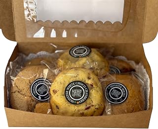 Madison & Pike Assorted Box of 6 Eggless Monster cookies (Mocha, Smores, White Chocolate Cranberry) |600 gm (600, 1.0, count)