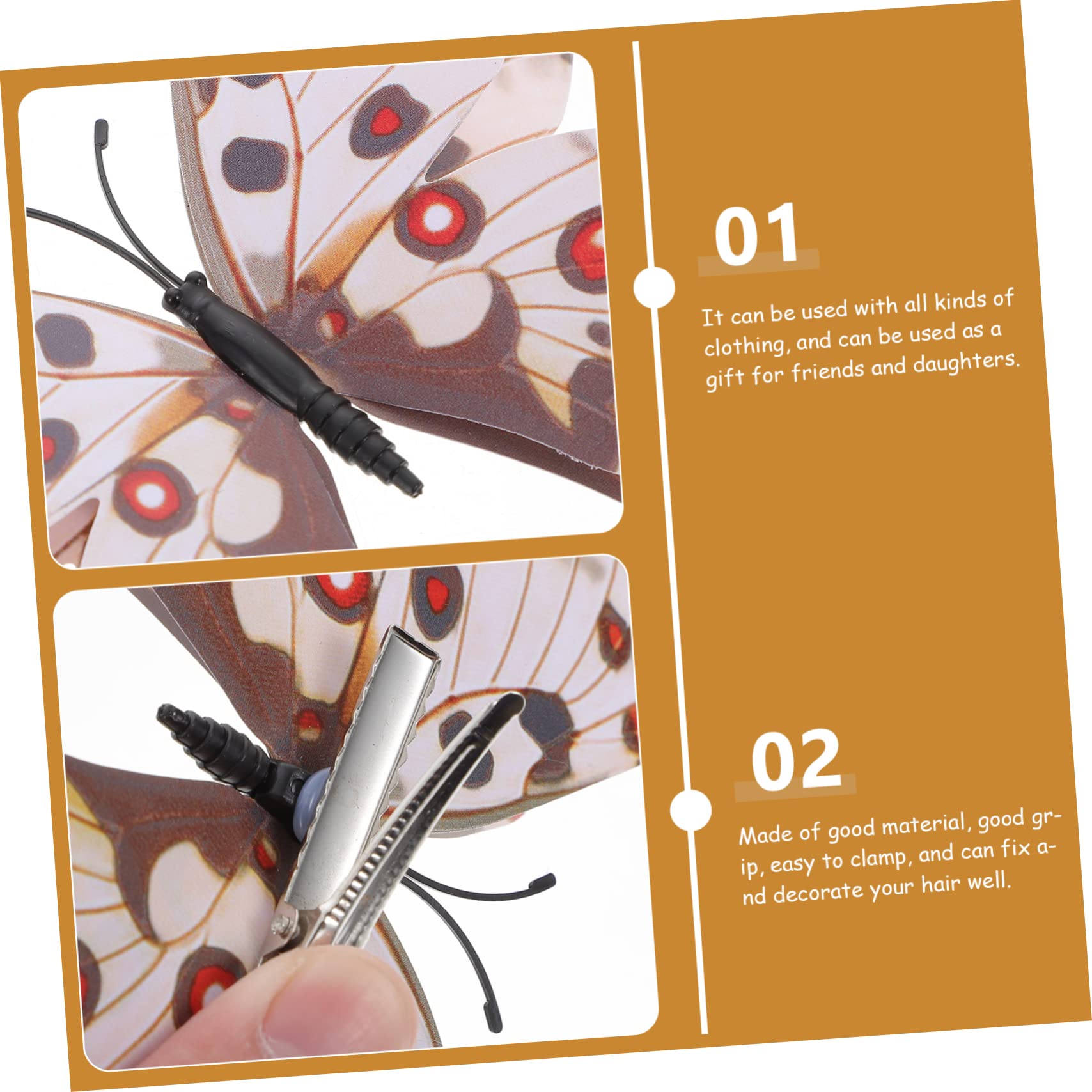 MAGICLULU 60 Piezas Horquilla de para la cabeza pasadores de pelo mariposas pinzas para el cabello para mujer Peinetas de mariposas tiara pasador de pelo accesorio para el cabello