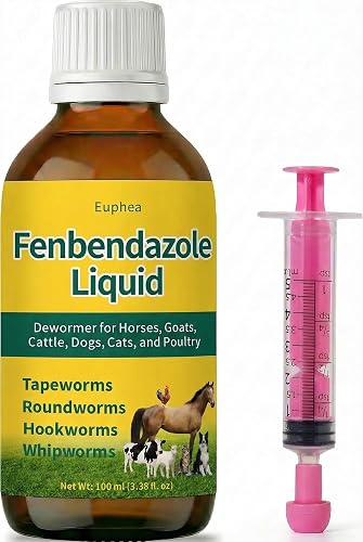 Fenbendazole Liquid for Horses, Goats, Dogs, Cats, Poultry & More,