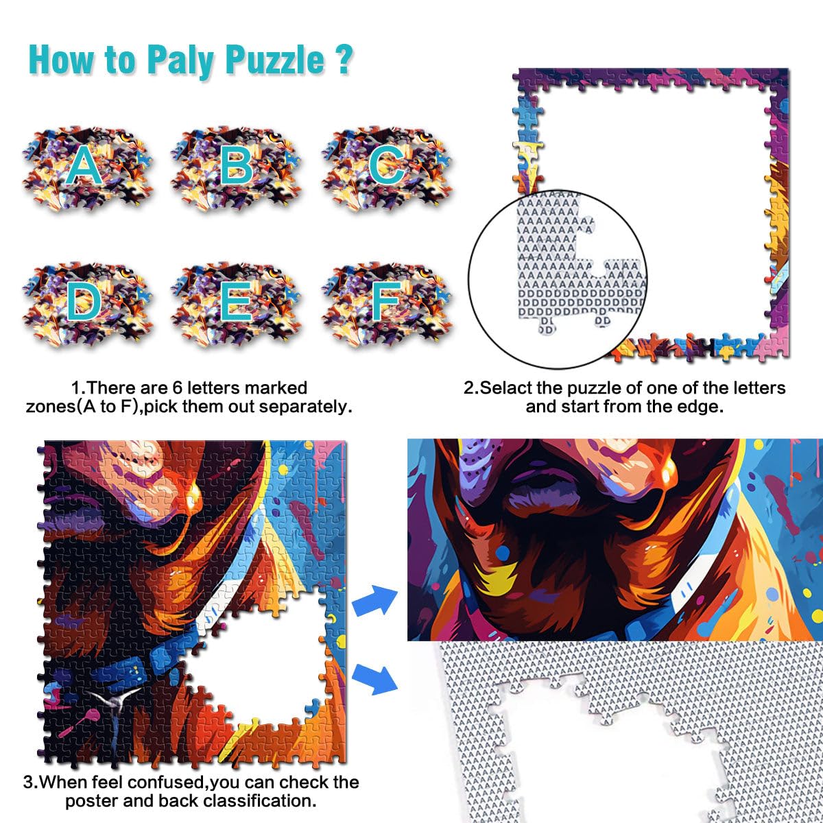 Puzzles 2000 pièces Adultes, Jouets éducatifs et éducatifs Chiens. Difficile à réaliser mais Amusant et Humoristique. 27,56 po x 39,37 po. Adolescents de 14 Ans et Plus.