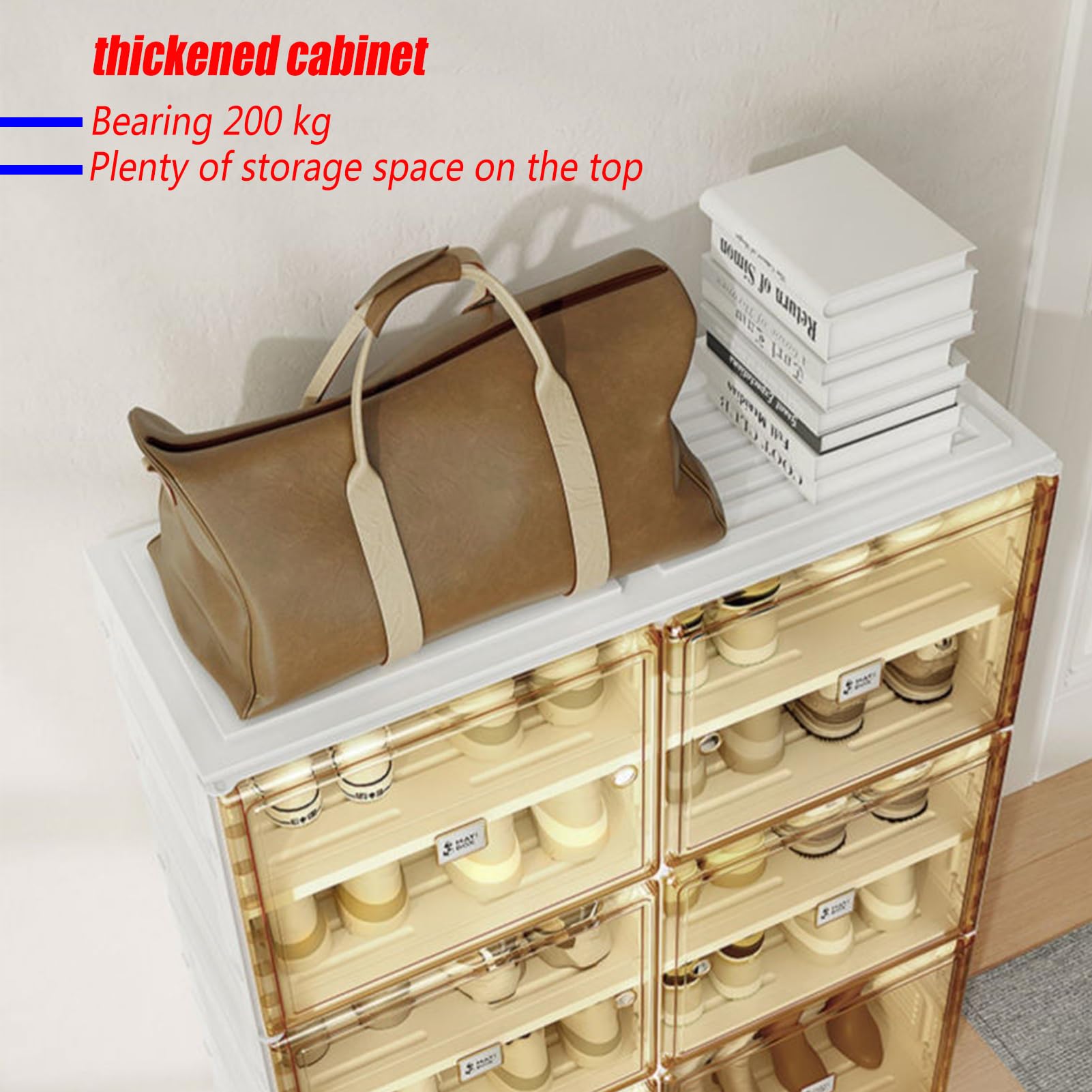 Grote transparante schoenendozen organizer [Dikker