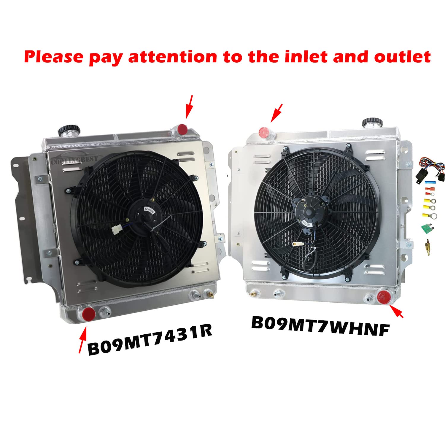 Amazon.com: COOLINGBEST 4 Row Aluminum Radiators for 1987-2006 Jeep TJ  Wrangler 2.4 2.5 4.0 4.2 L6 L4 GAS, Radiator with Electric Fan Shroud  Thermostat Kit Radiador 1988 1989 1990 1991 1992 1993 1994 : Automotive