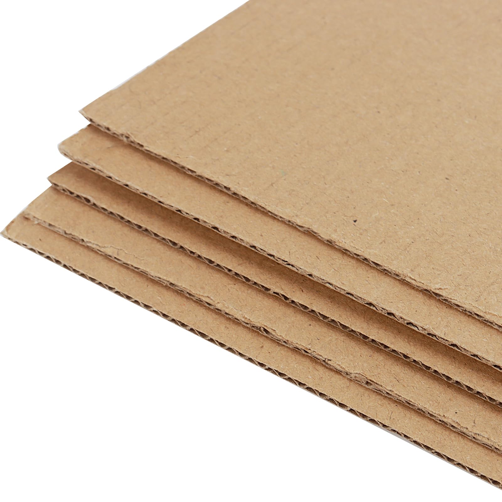 SHEUTSAN Caja de envío de cartón corrugado marrón, 100 piezas, 28,9 x 35,5 x 1,2 cm, para embalaje, manualidades, correo