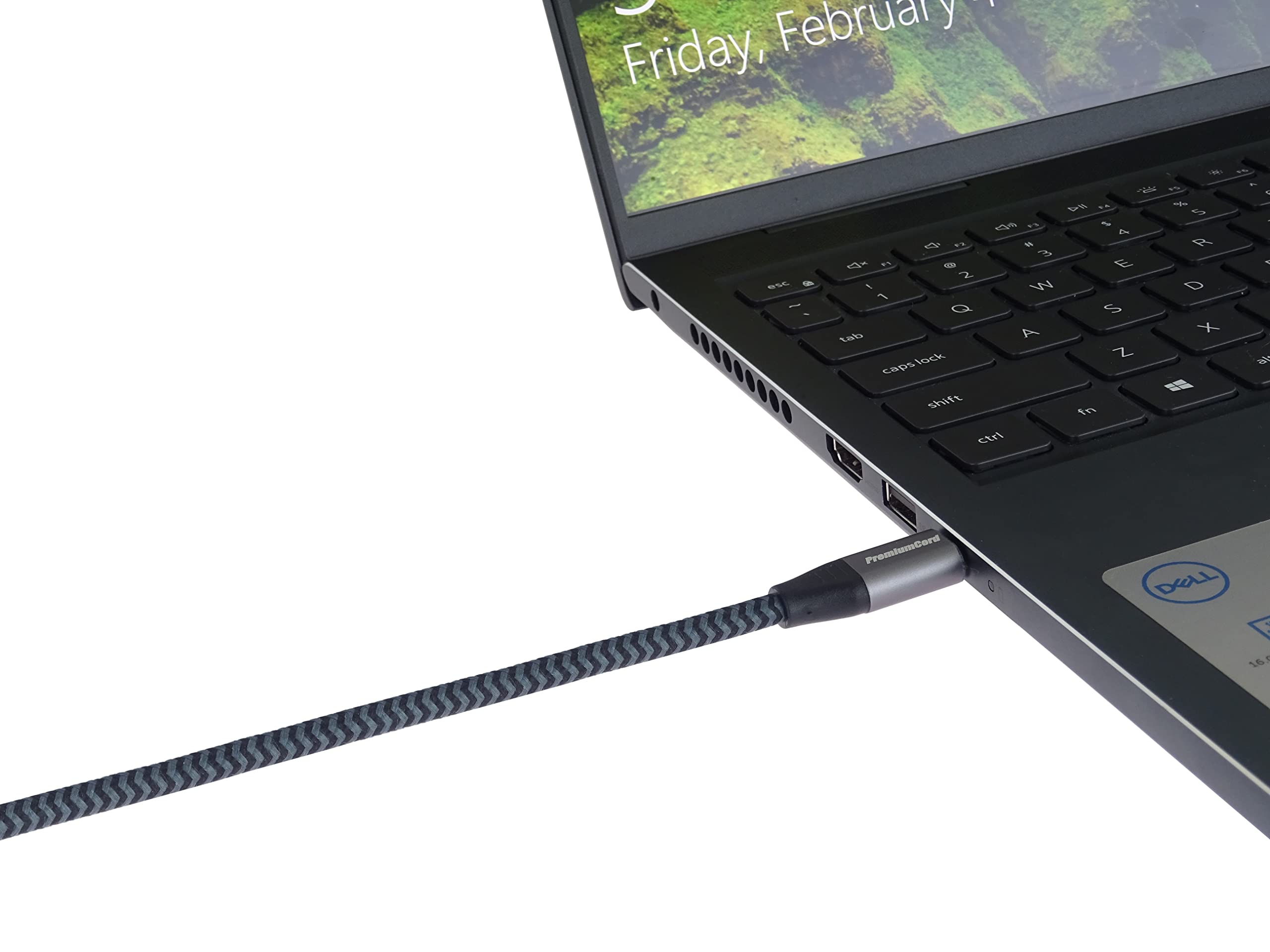 PremiumCord Cavo di Collegamento USB-C, Cavo di Ricarica Fino a 5A, Potenza 240W, Supporta PD