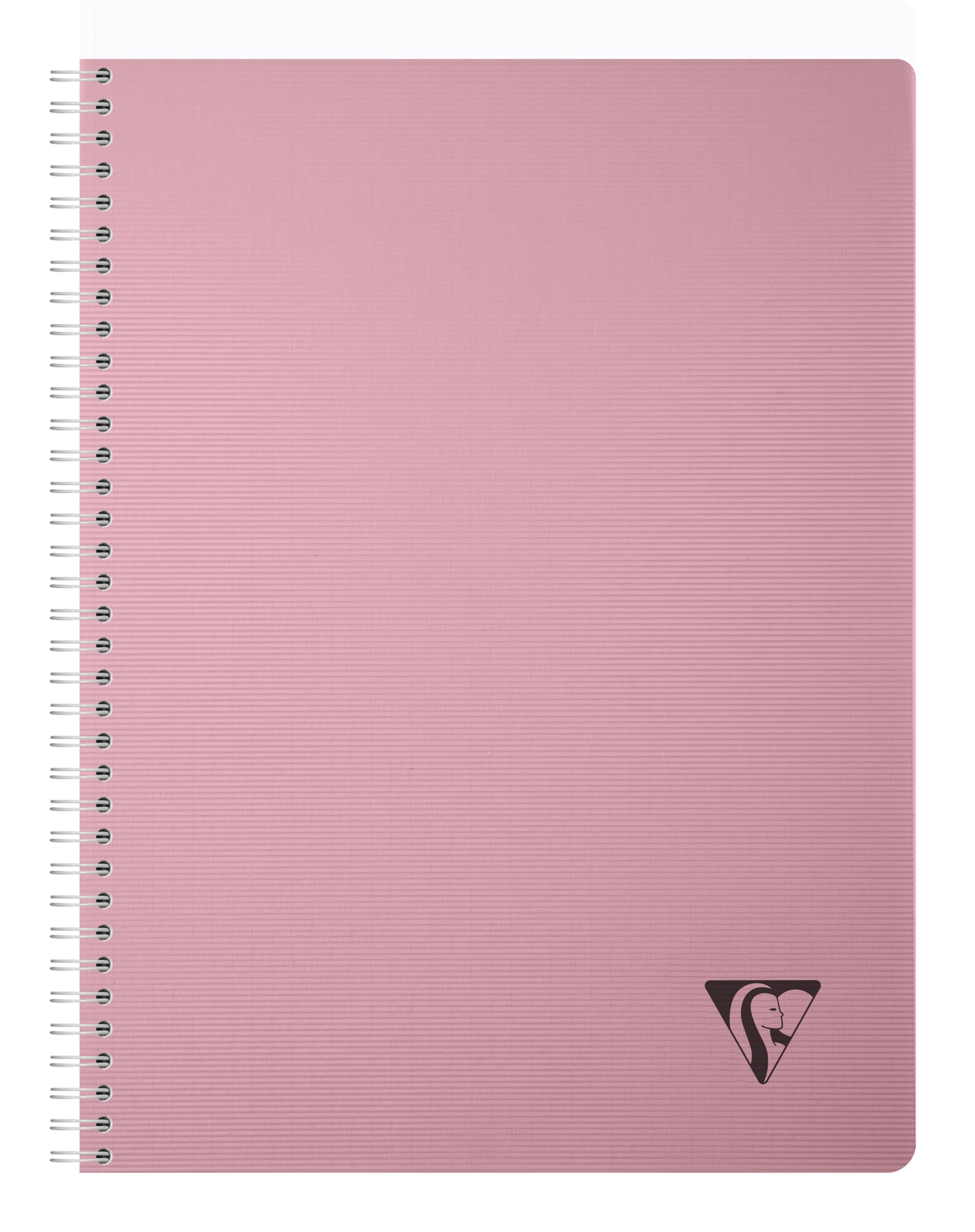 Clairefontaine Linicolor Essence Spiralbuch DIN A4 Rosa – 90 Blatt kariert, 90 g, Doppelspiralbindung
