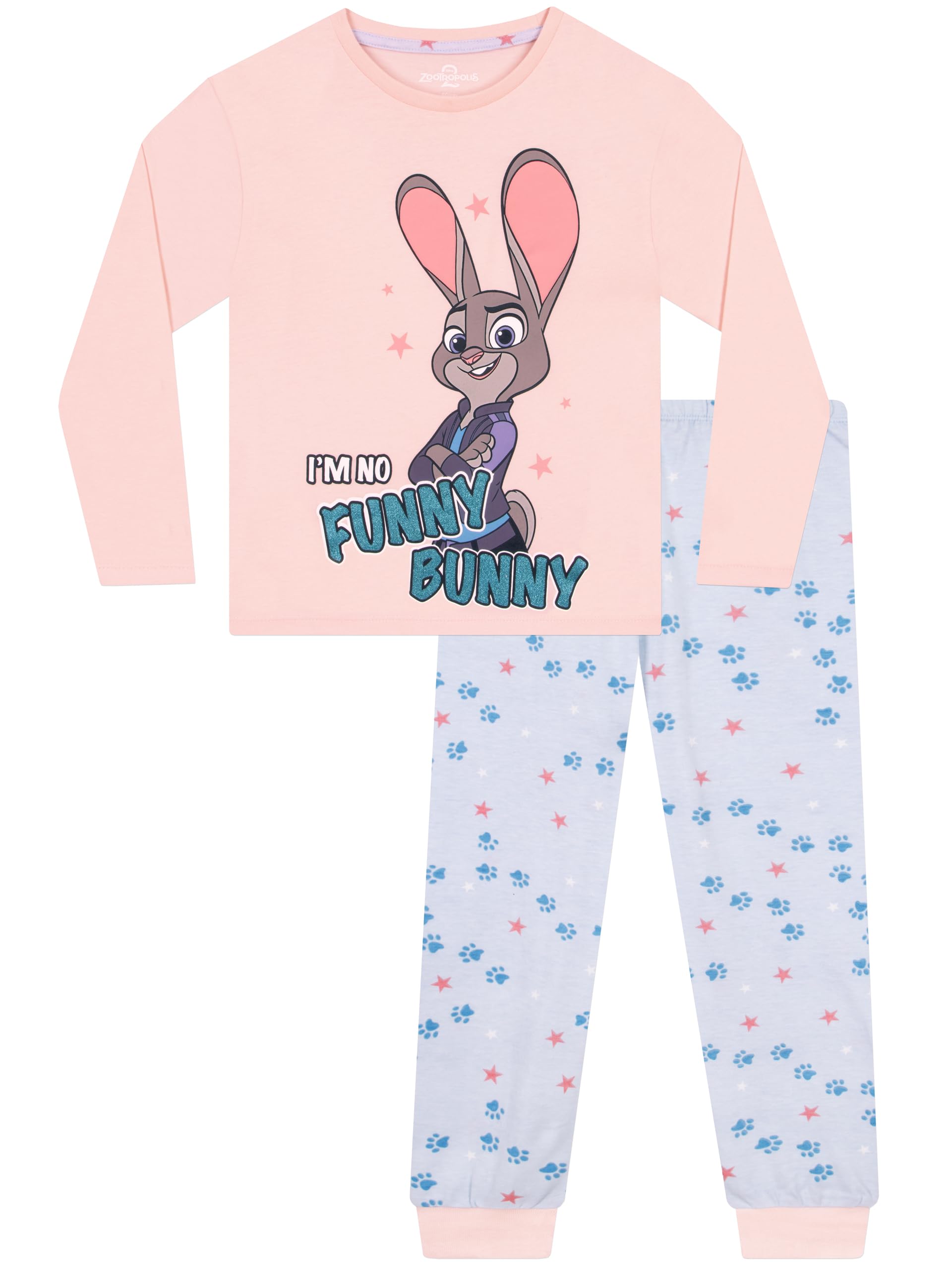 Disney Pyjamas, Zootropolis Girls Pyjamas, Judy Hopps Kids Pjs, Zootopia Long Sleeve Girls’ Pyjama Sets, Pink 12-13 Years