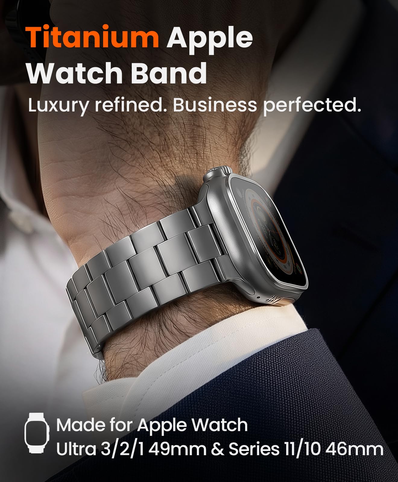 Cinturino in Titanio per Apple Watch Ultra 3/2/1 & S11/10 46mm