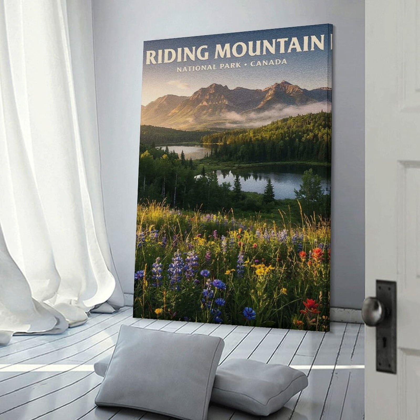 Junmoney Riding Mountain National Park Canada Room Decor Wall Art 24x36inch(60x90cm), for Art Walls, Layered Displays Or Homes, Wall Decor Suited to Curated Displays