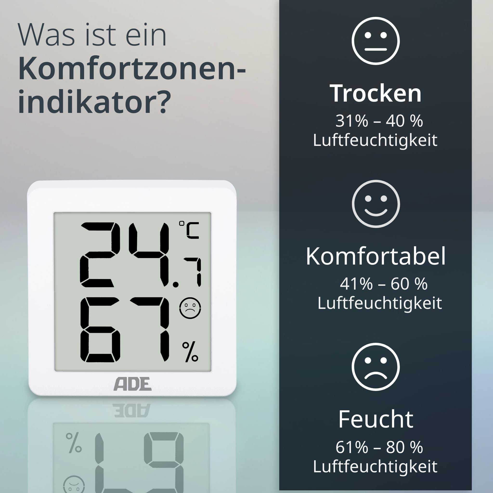 FUMMDUS 3x Digital Thermometer Hygrometer - Raumklima Messgerät