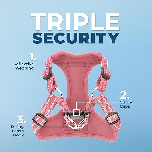 Miniatura 2 de Voyager Step-in Flex - Arnés flexible para perro y correa reflectante para perro con mango de neopreno de 6 pies de largo, soporta cachorros de raza