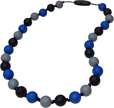 Camo Sensory Chew Necklace, Medium Chew, Navy