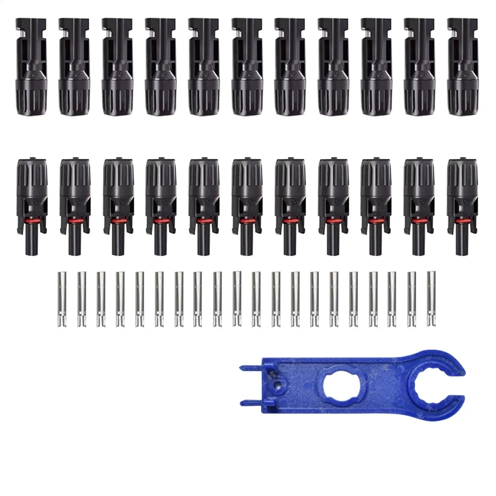 Connettori Solari 10 paia Connettori Solari Mc4 Ad Alta Efficienza Impermeabile Maschio Femmina Filo Strumenti di Crimpatura