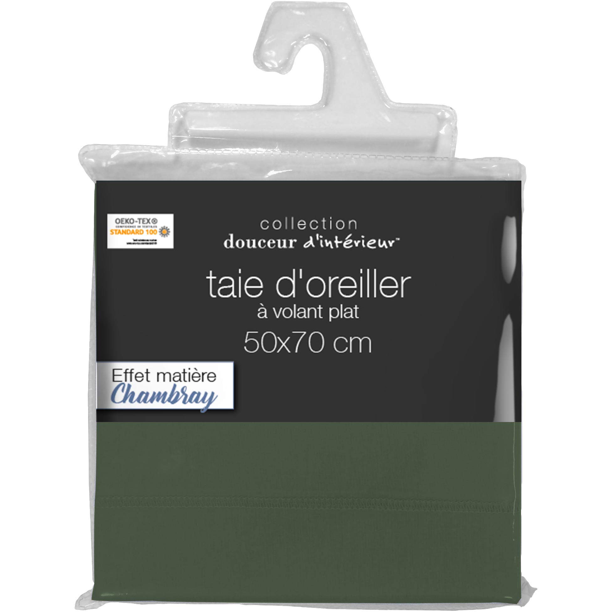 Douceur D'Intérieur Pratico Geschirrtuch-Set, 3 Stück, Khaki, 50x70cm, 100% Baumwolle
