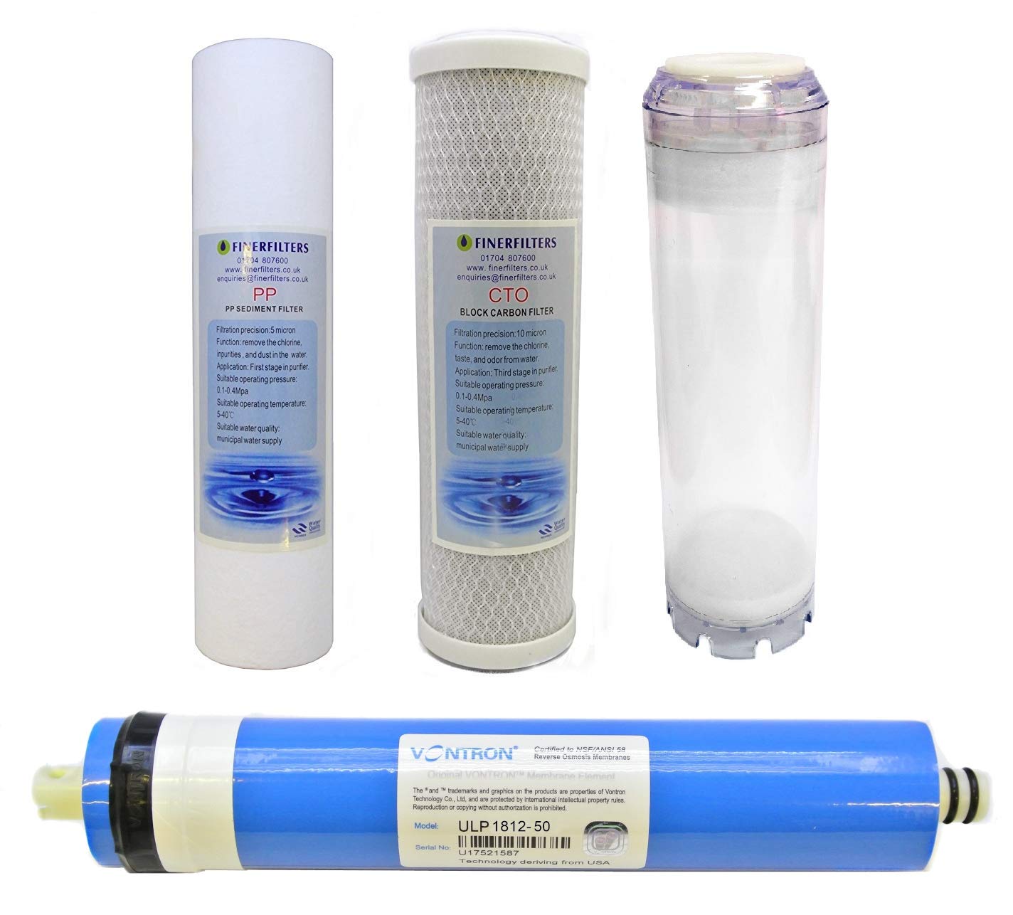 Filtres osmose inverse aquatique Finerfilters cartouche de rechange filtration eau