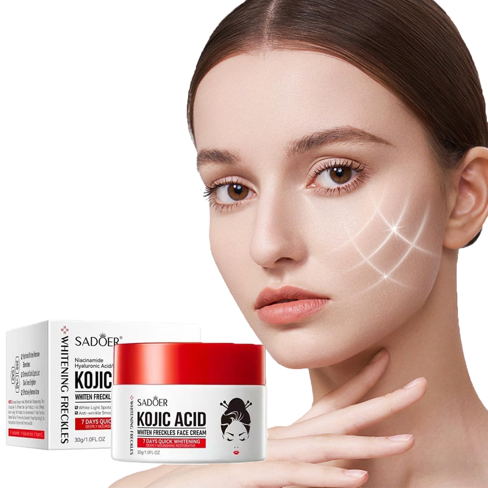 Kojic Acid Cream, kojic Acid Black Spot Corrector, Facial Spot removing ...