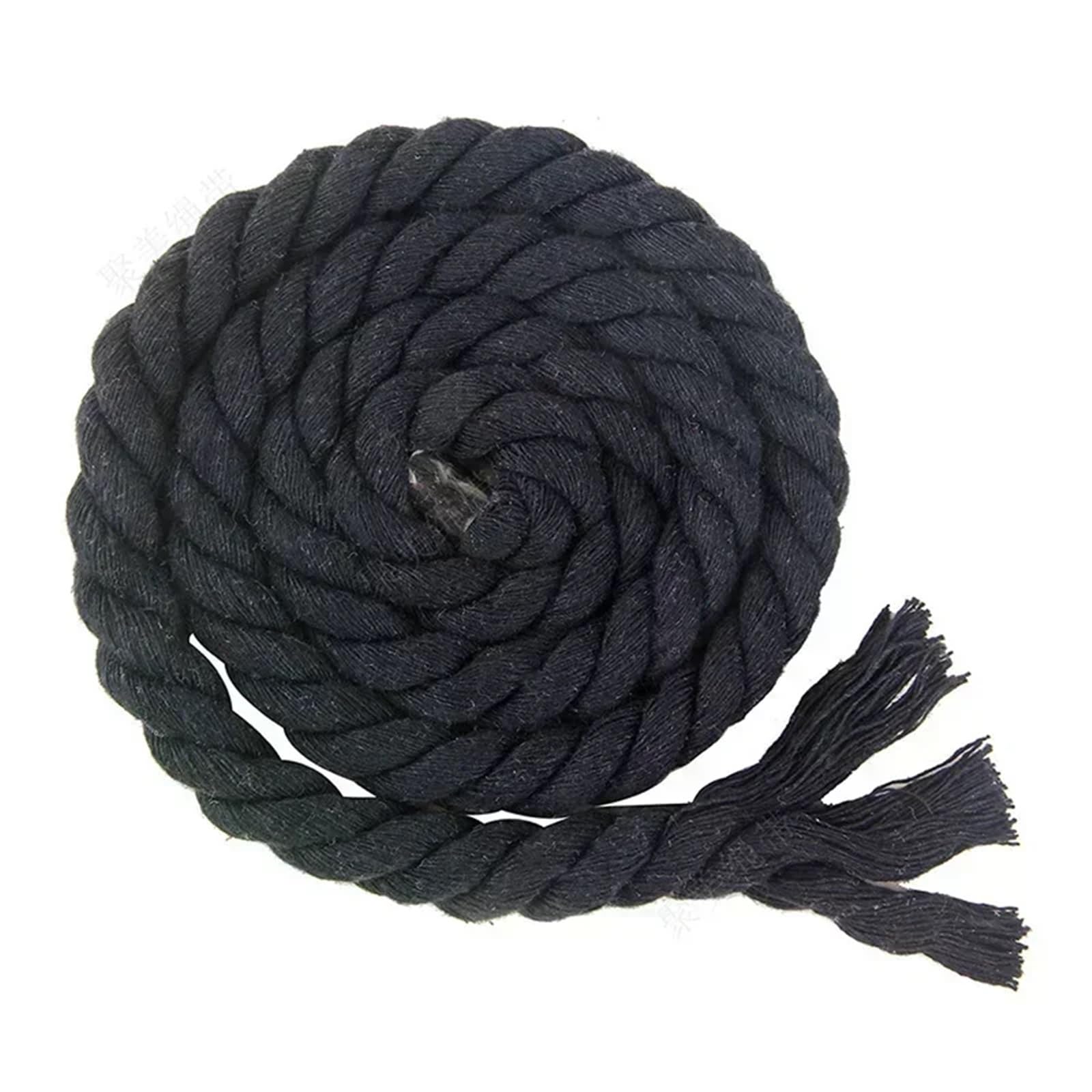 Twisted Cotton Cord 2/5/10M 8mm 3 Shares Twisted Cotton Cords Shoulder Bag Strap Waistband Cord Knapsack Gift Box Braided(Color 14,8mm-2Meters)