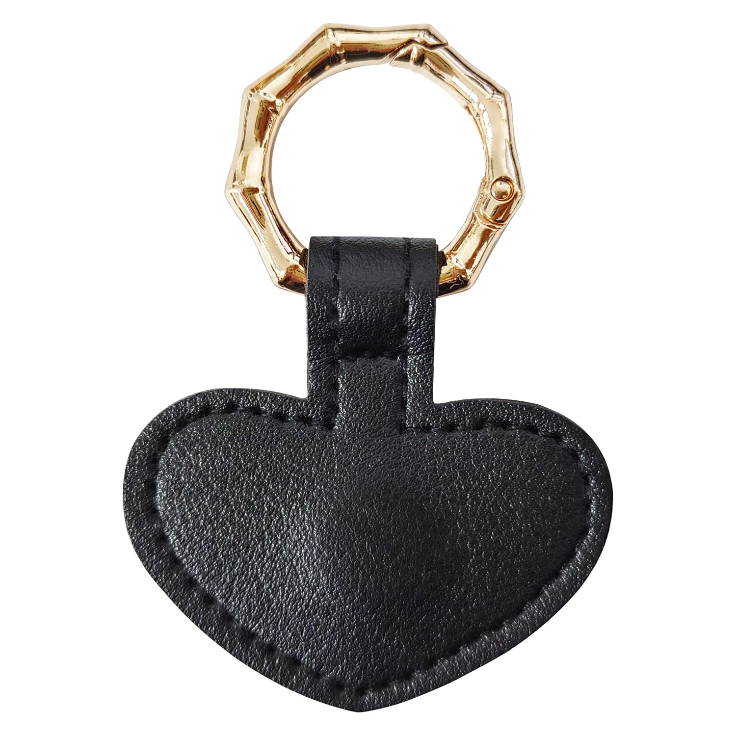 INSPUTOL Hat Clip for Bag Travel Magnetic Hat Clip PU Leather Hat Clip Heart Shaped Hat Magnetic Clip Hat Clip for Women and Men(Black)