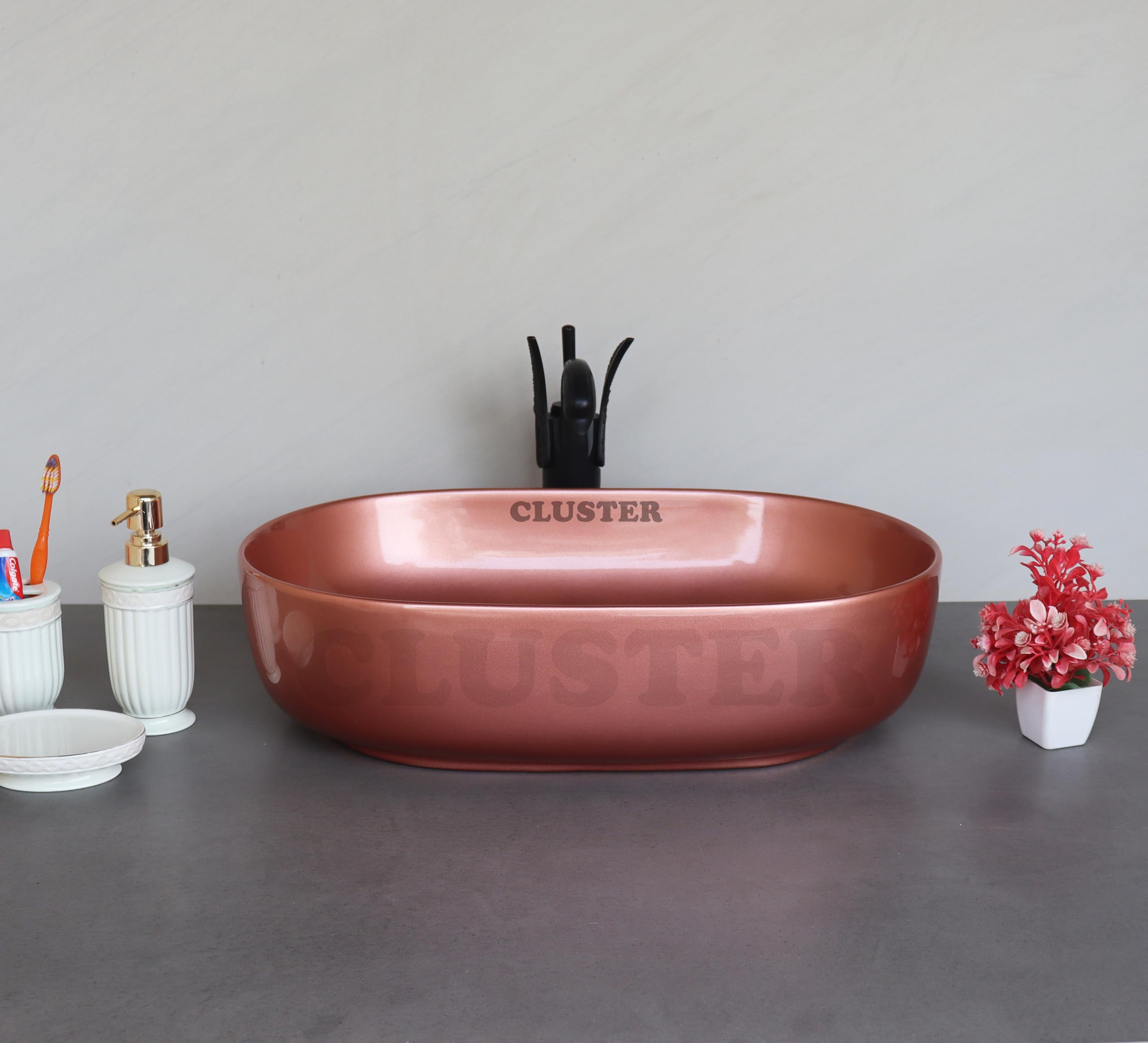 Cluster Designer Wash Basin - Ceramic Sink for Bathroom -6 Cluster Designer Wash Basin - Ceramic Sink for Bathroom -6