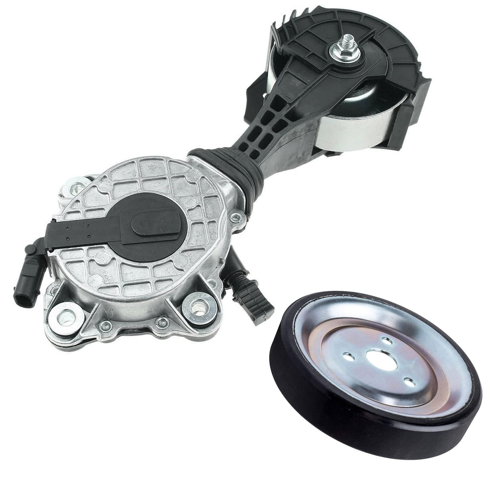 Galet Tendeur Courroie Trapézoïdale avec Poulie Pompe Eau compatible pour Berlingo C3 Picasso C4 Picasso C5 III Break DS3 R55 R60 R58 R57 R61 R59 2008 207 208 3008 308 5008 508 Partner RCZ V759883280