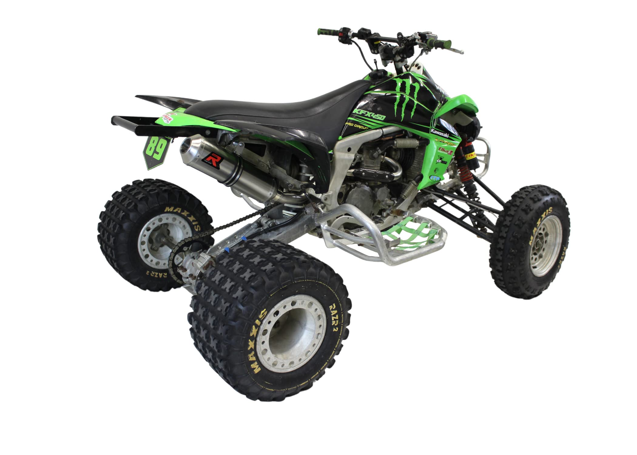 DOMINATOR Ligne complète d'échappement Collecteur Silencieux MX compatible avec KFX 450 2008-2014