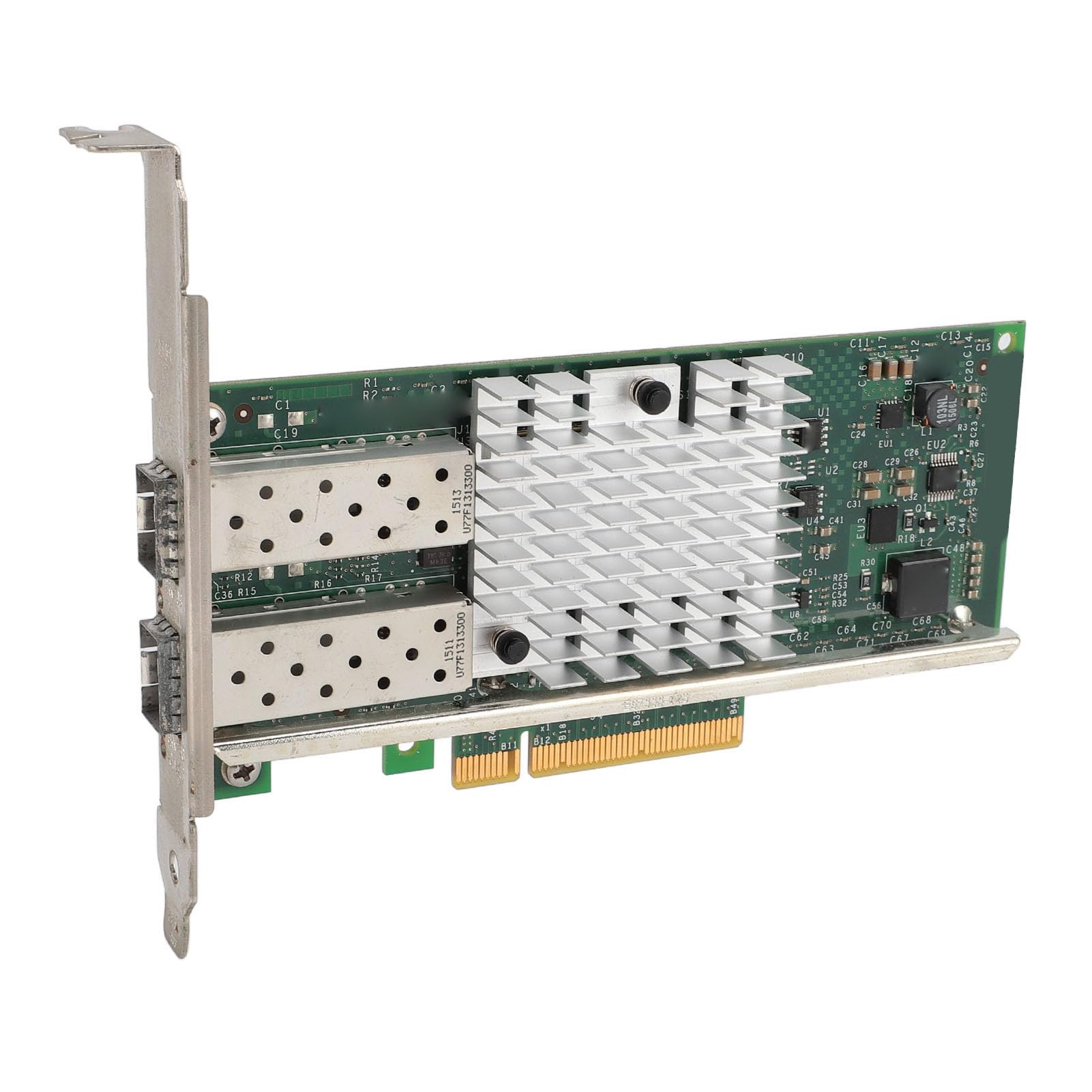 Scheda di Rete PCIE 10Gb Ethernet, Adattatore LAN Duale SFP+ PCIE X8, Alta velocità di Trasferimento Dati per Server con Moduli Fibra Ottica per Storage