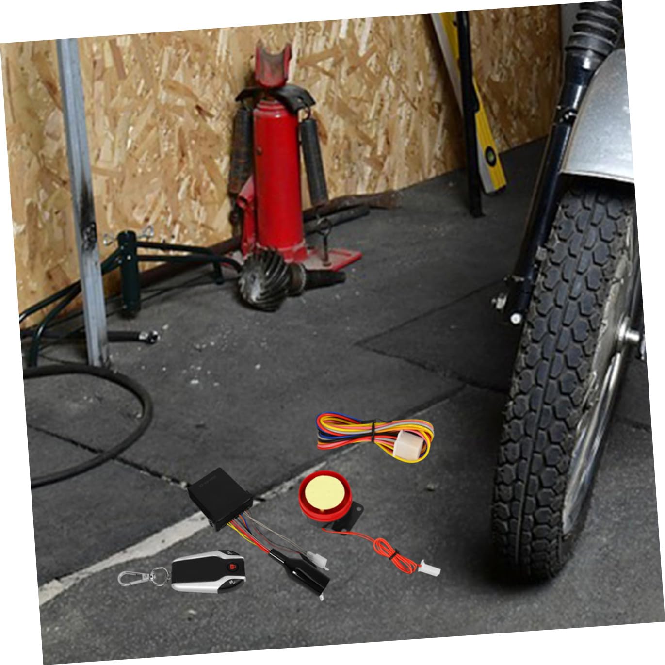 SHINEOFI Kit Allarme per Moto Avviamento Remoto 12V Dispositivo Antifurto Atv Blocco Automatico e Sblocco Resistente alle Intemperie Accessori Sicurezza Veicoli per Uso Urbano e