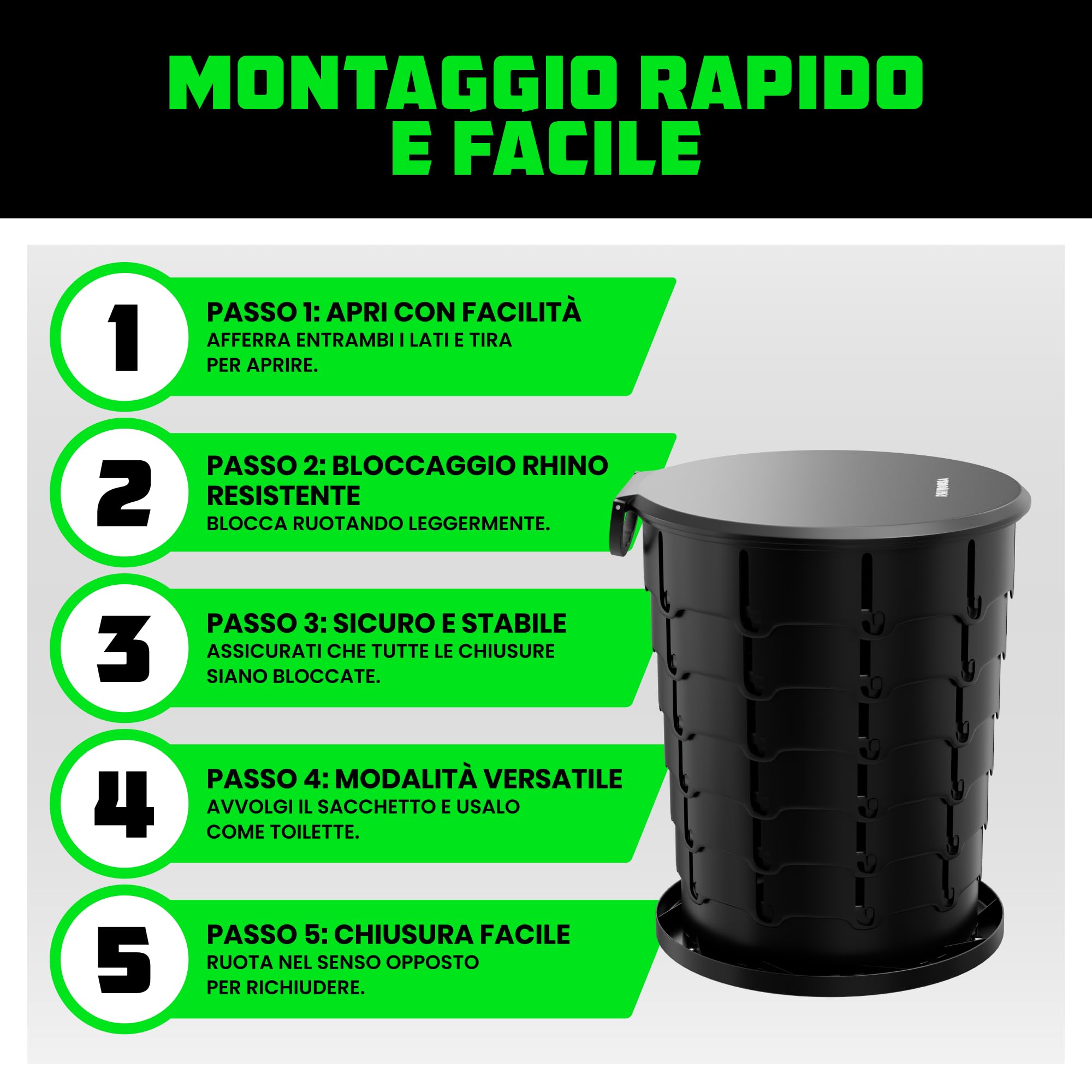 Rhino USA Sacchetti extra per WC e WC portatili