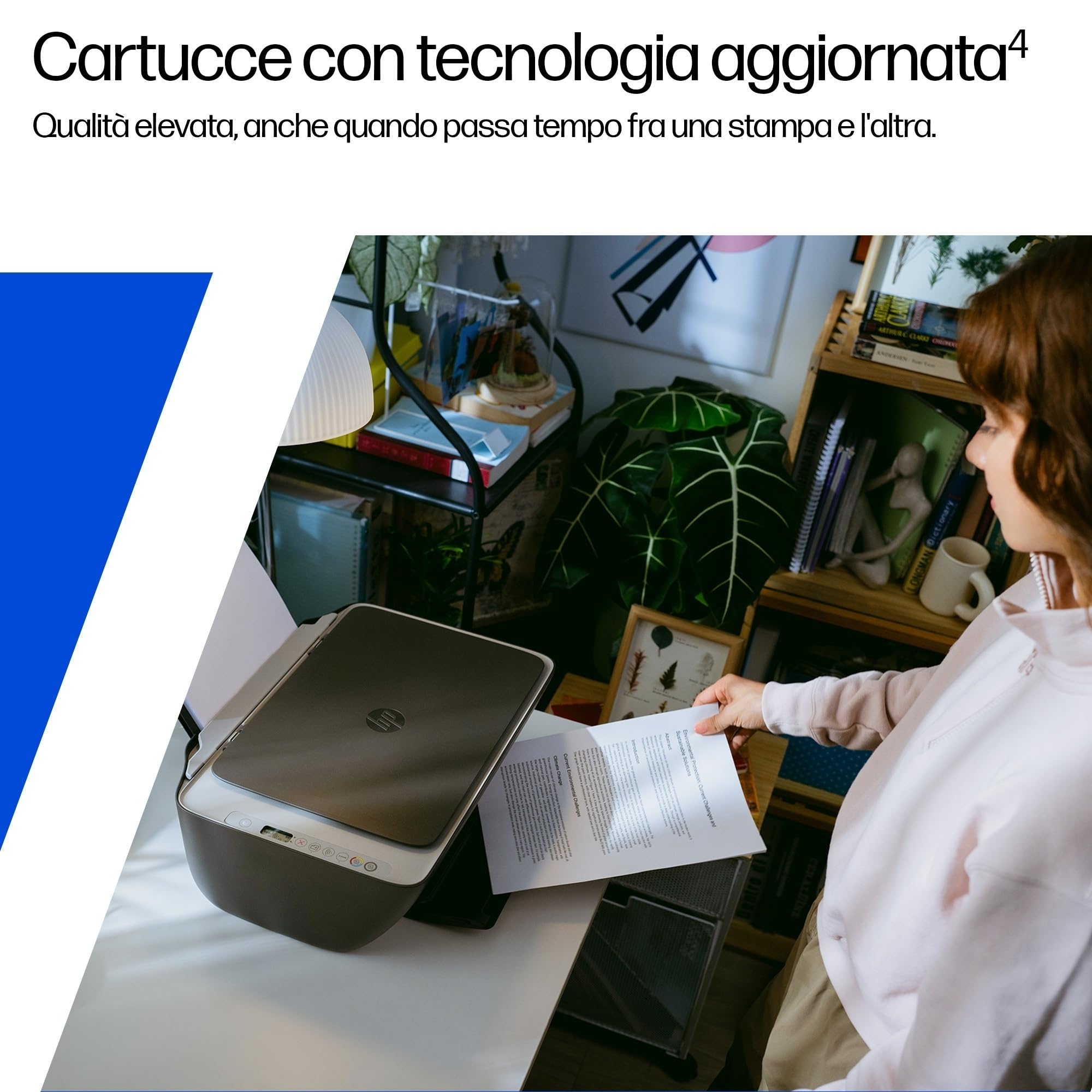 HP DeskJet 2920 Stampante Multifunzione a Getto d'Inchiostro A4 Colori Wi-Fi, 7,5 ppm, Instant Ink Inclusa, Nera