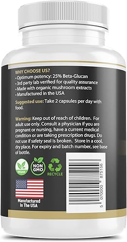 Miniatura 6 de Tremella - Cápsulas en polvo de hongos de nieve blanca comprimida - 25% de contenido de beta-glucano, vegano y libre de OGM. Suplemento orgánico de