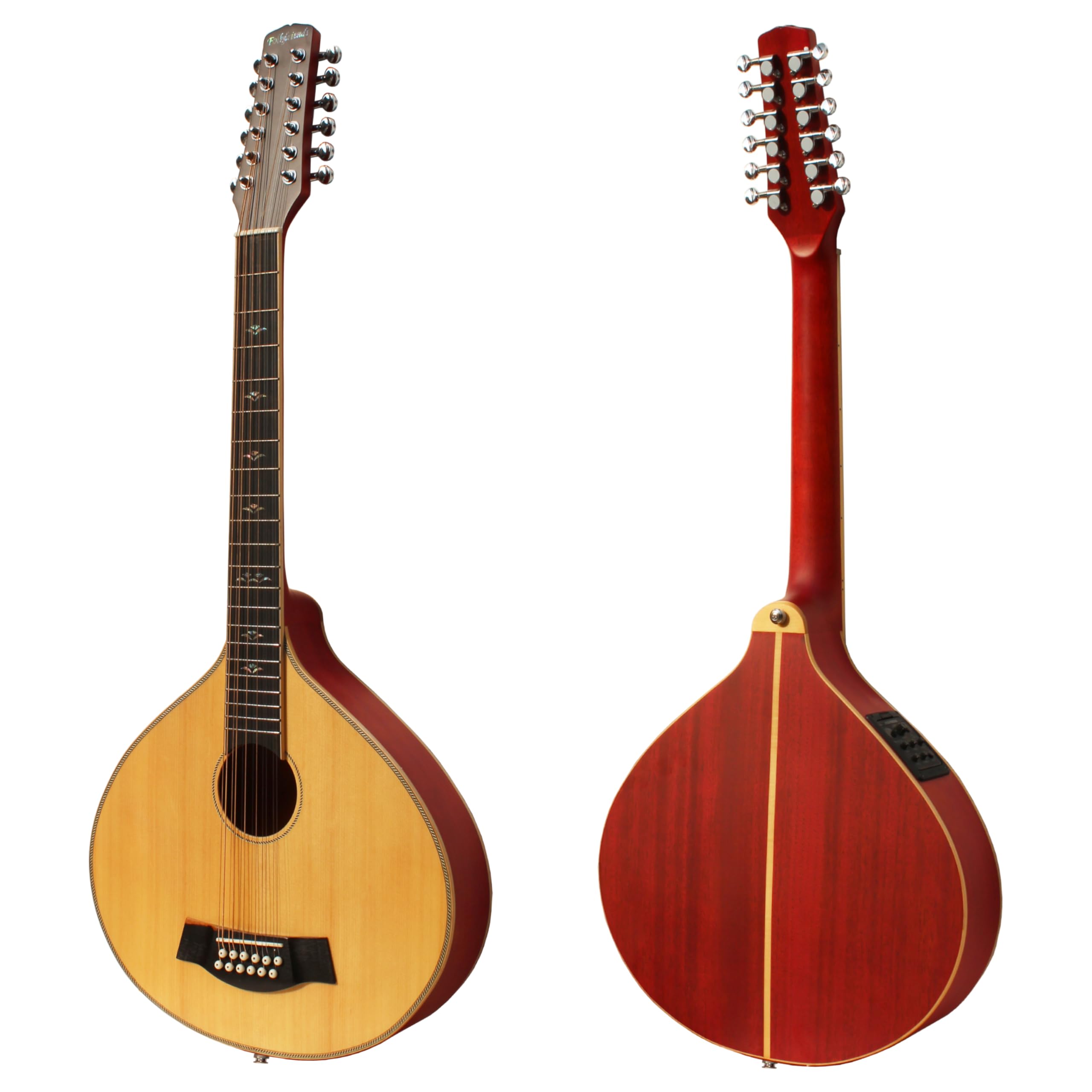Batking Bouzouki 12 Saiten Bouzouki Gitarre mit EQ (12 Saiten)